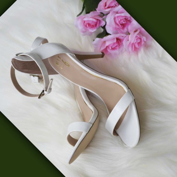 Mix No 6 Open Toe Synthetic White Sandals. - Picture 1 of 5